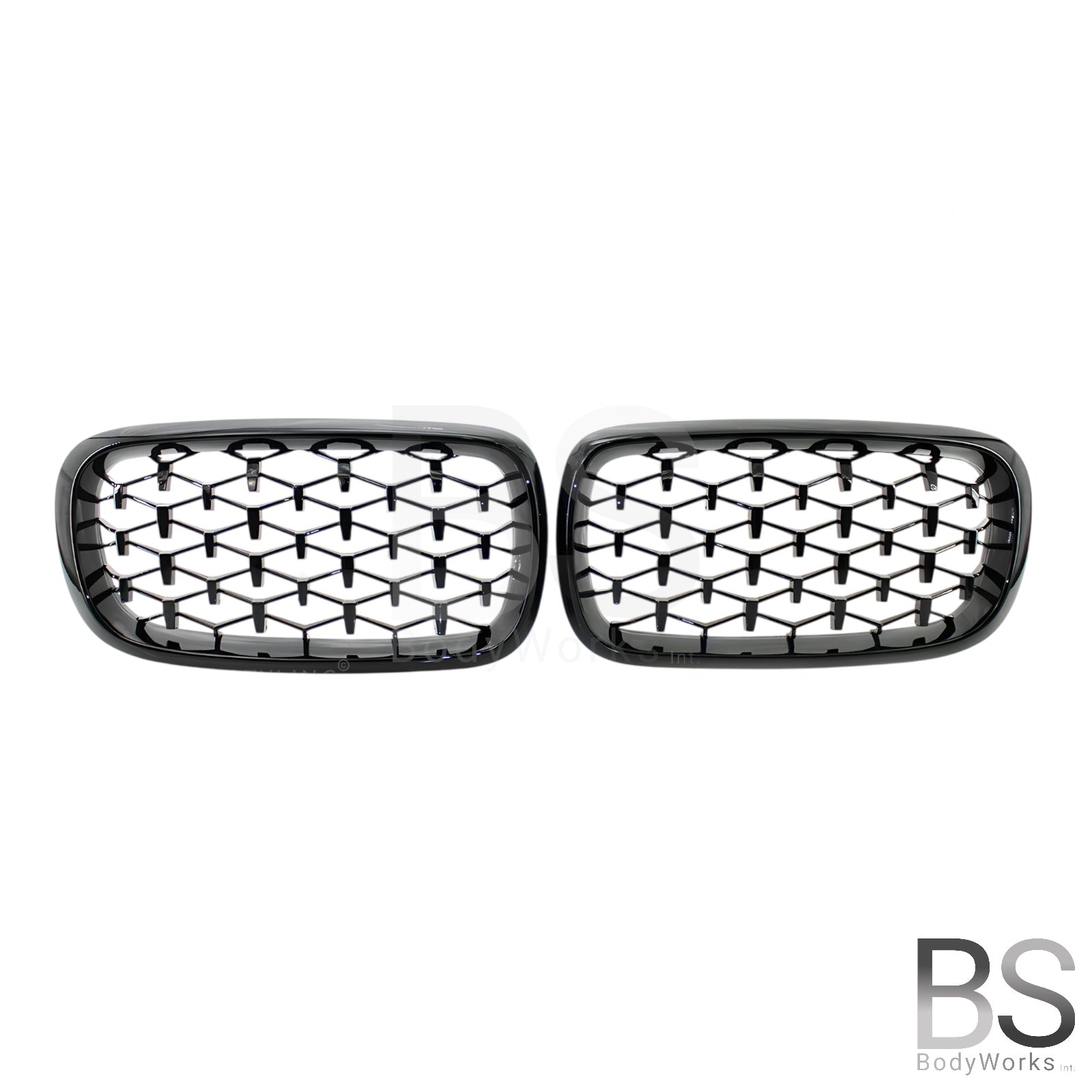 Nieren - BMW X5 F15 / F85 / X6 F16 / F86 - Diamond - Hoogglans Zwart | 2014-2019