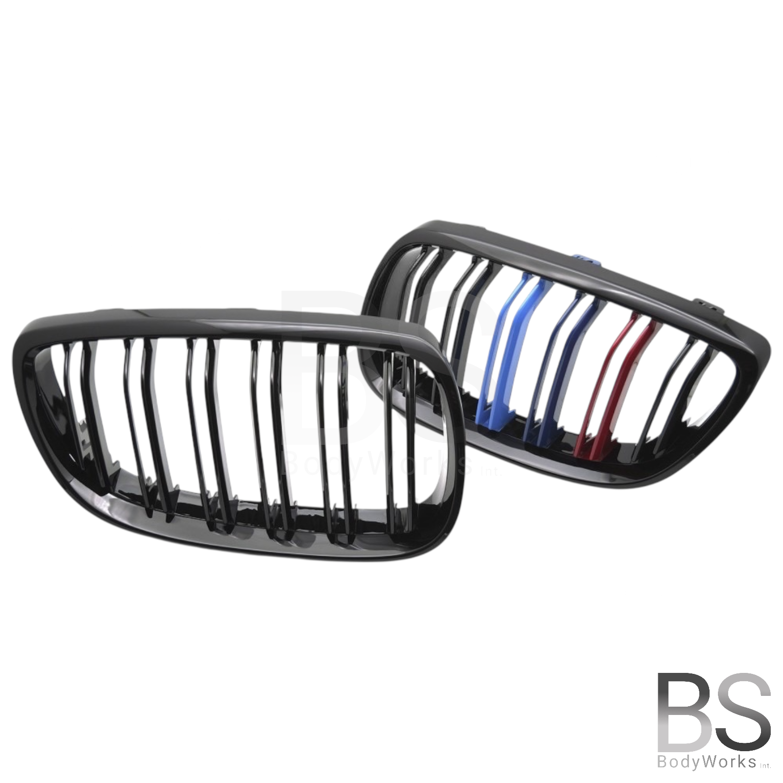 Nieren - BMW E92 / E93 - M Kleuren - Hoogglans Zwart | 2006-2010