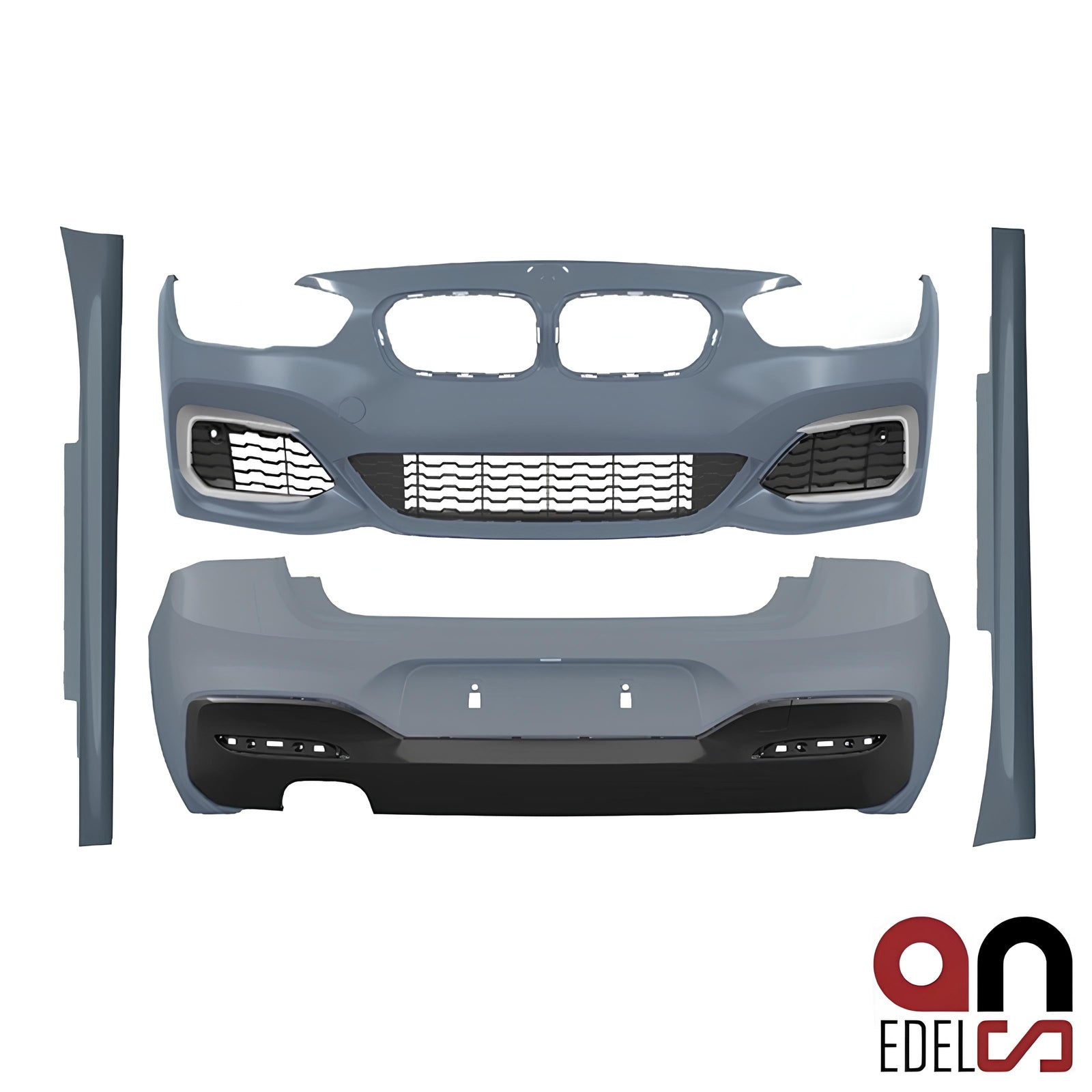 Bumper Pakket - BMW 1 Serie F21LCI (3D) - M140I Look - 2 Uitlaten Links | 15-19