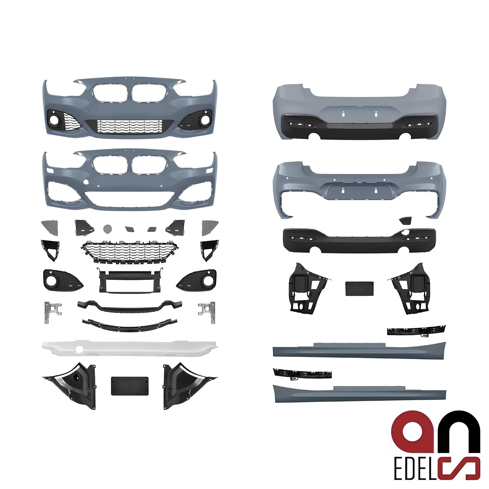 Bumper Pakket - BMW 1 Serie F21LCI (3D) - M Pakket Look - M135I/M140I | 15-19