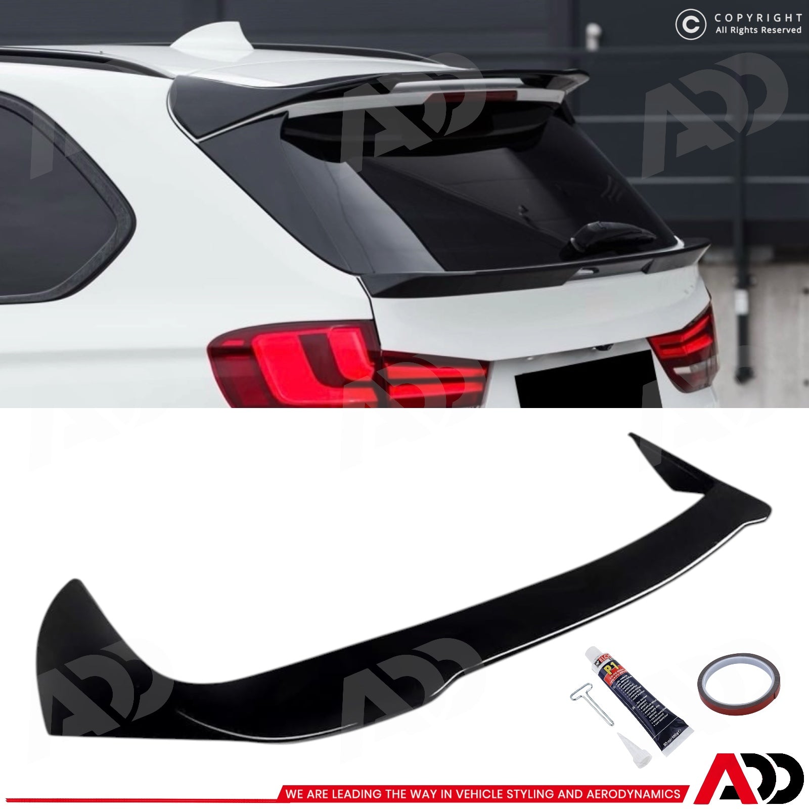 Dakspoiler - BMW X5 F15 SUV - Performance look - Hoogglans Zwart | 2013-2018