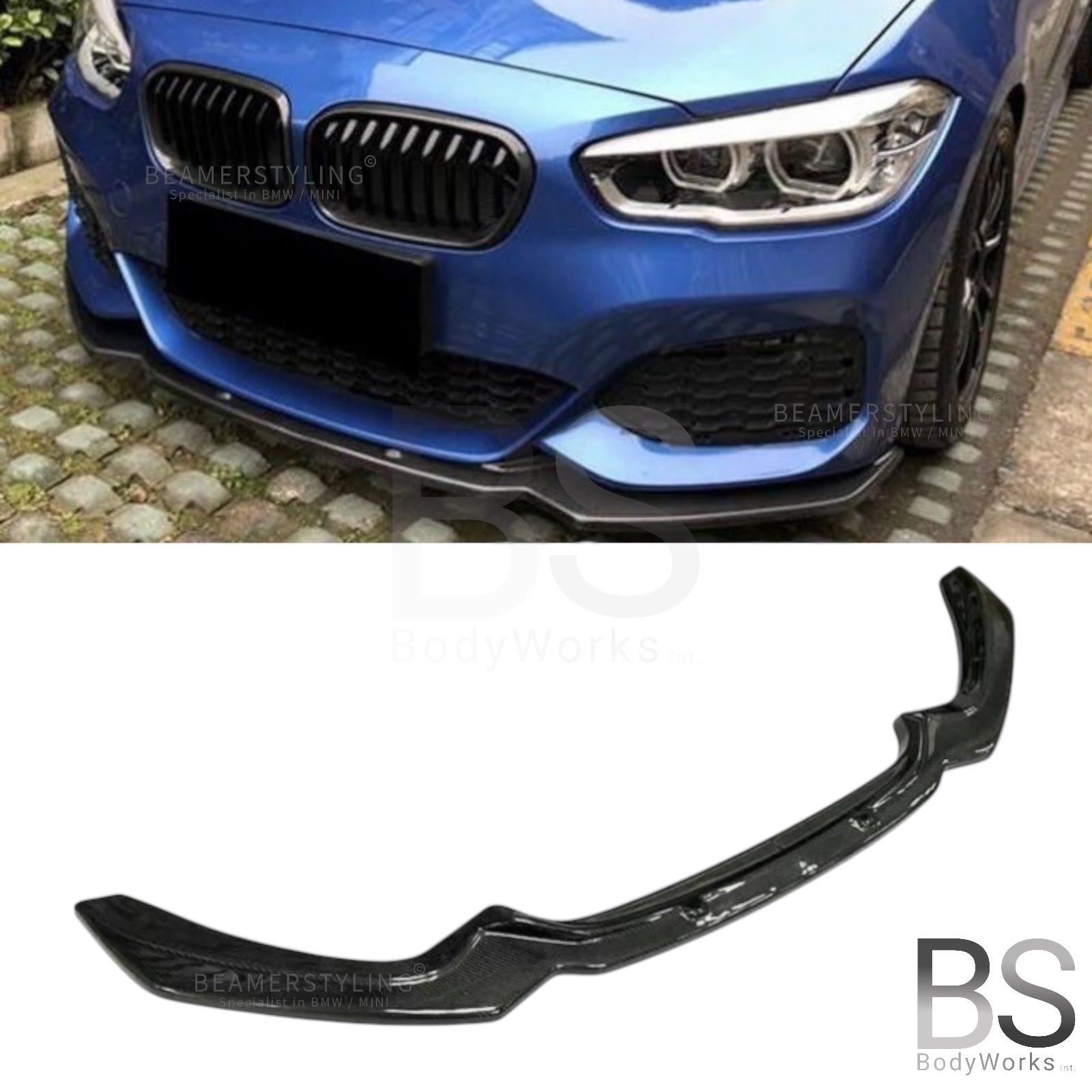 Carbon Front Lip V3 - BMW 1 Serie F20LCI / F21LCI - M Pakket | 2015-2019