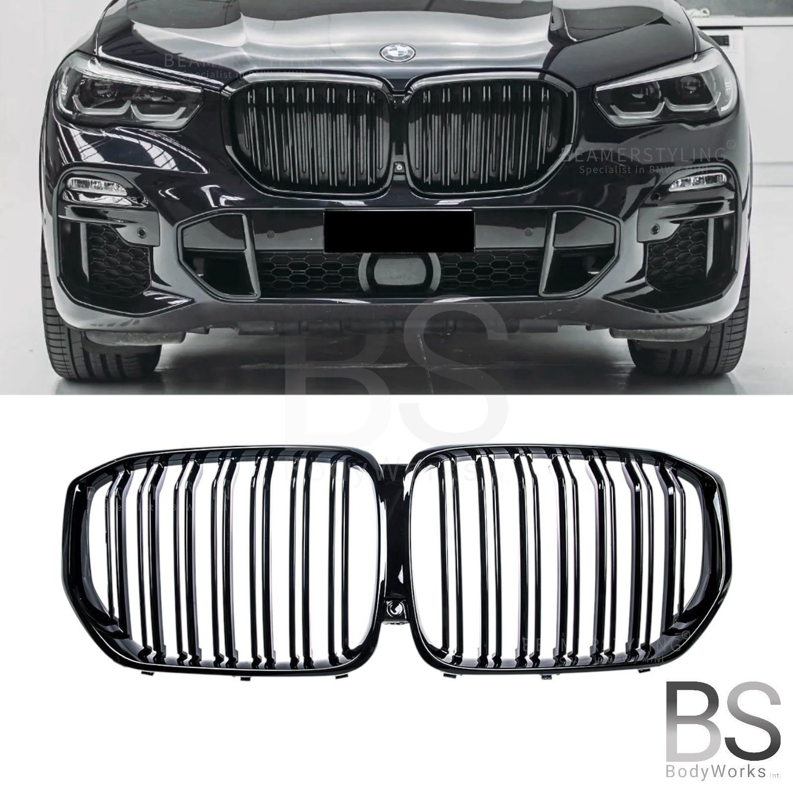 Nieren - BMW X5 G05 - M Look - Hoogglans Zwart | 2018-03/2023