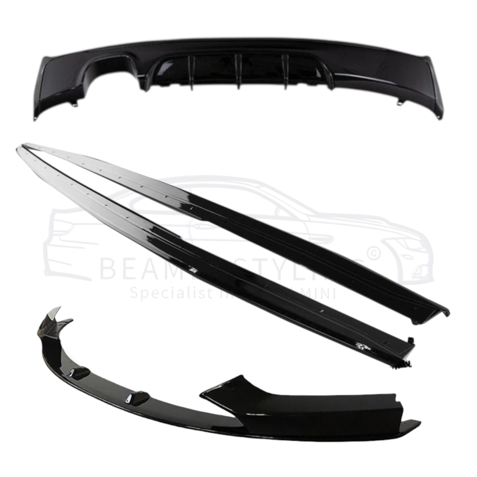 Performance Pakket - BMW 2 Serie F22 / F23 - 2 Links - Hoogglans Zwart | 14-21