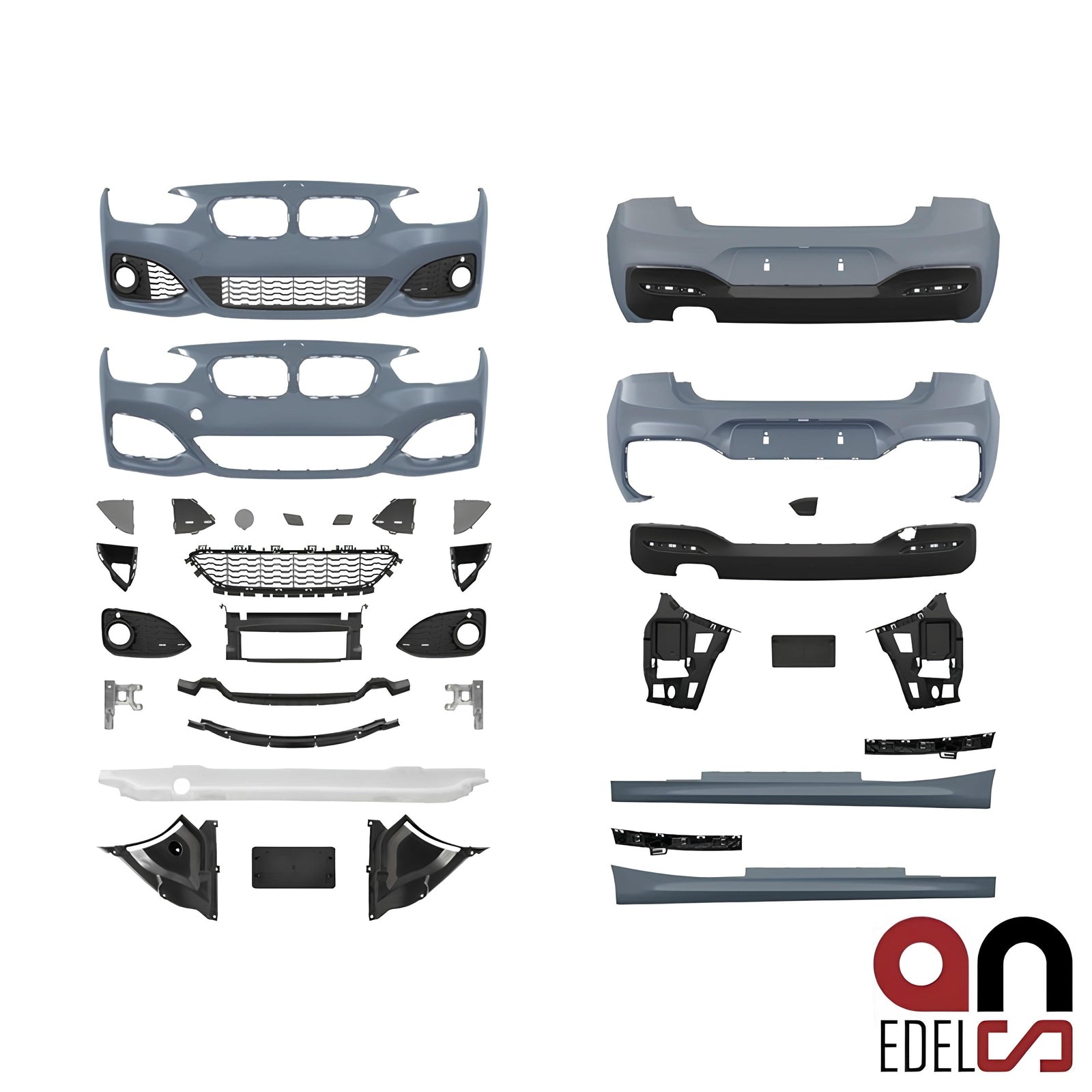 Bumper Pakket - BMW 1 Serie F21LCI (3D) - M Pakket Look | 15-19