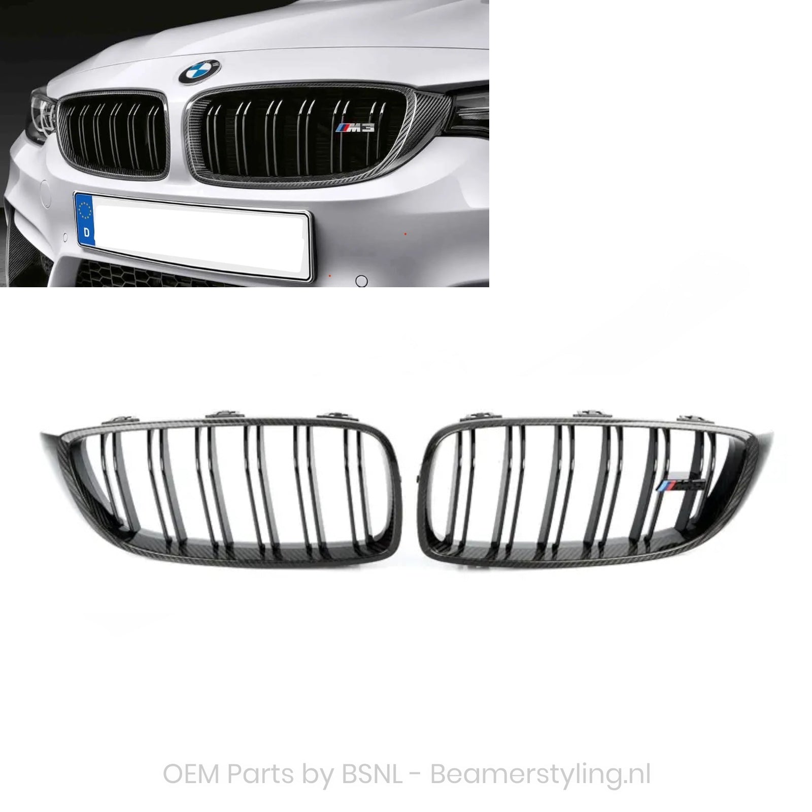 Carbon Nieren - BMW F80 M3 - M Performance - Set - 51712456326-7 | Origineel BMW