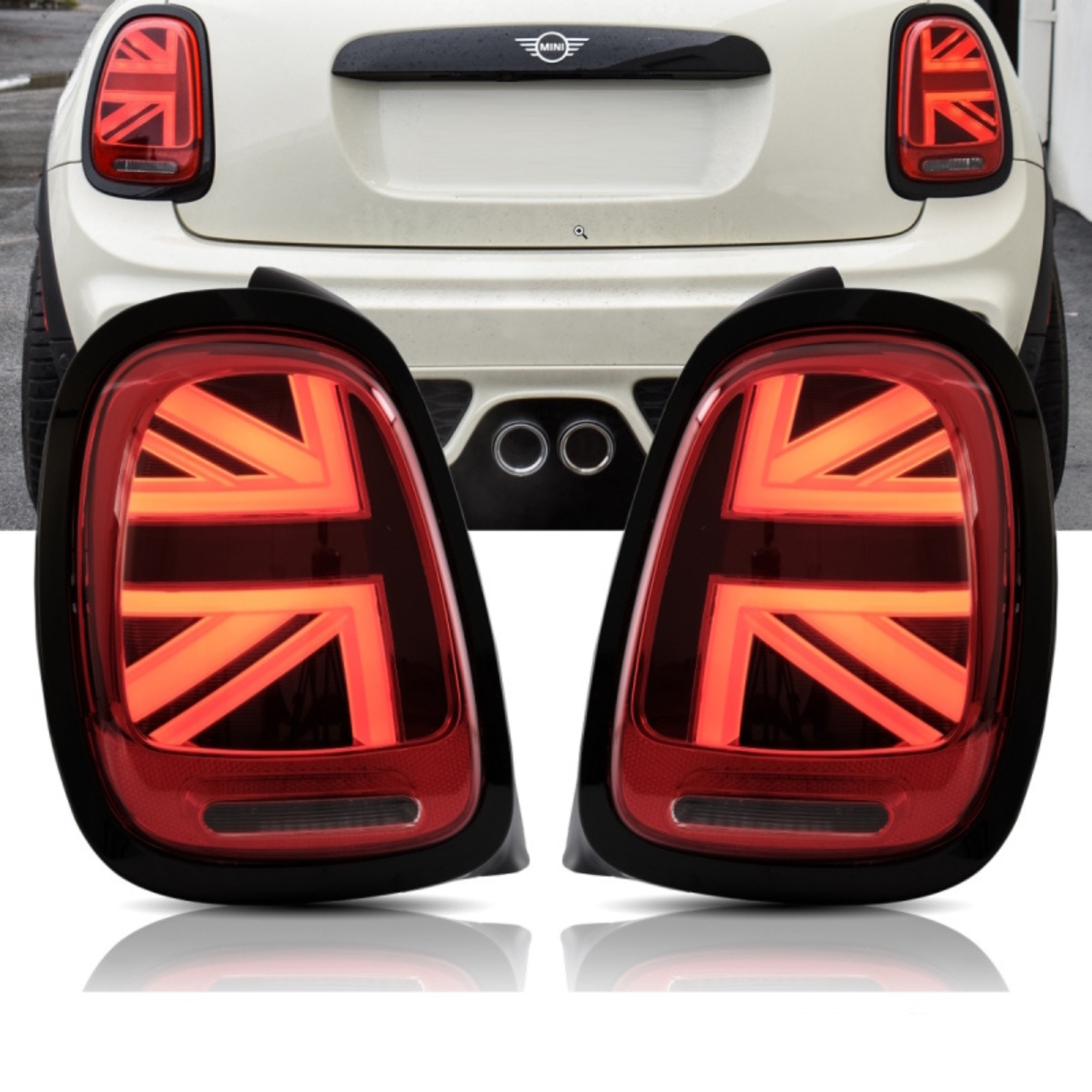 LED Achterlichten - Mini F55 F56 F57 - Rood - Union Jack Design - Dynamisch | 14-20