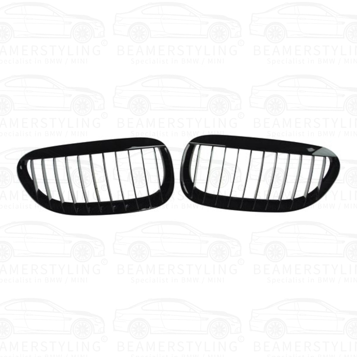 Nieren - BMW E63 / E64 - Hoogglans zwart | 04-10