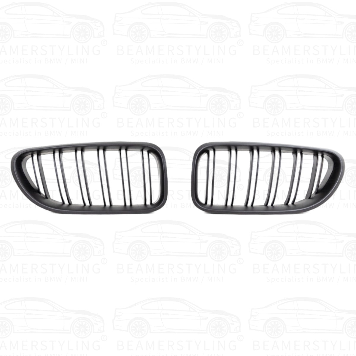 Nieren - BMW F12 / F13 / F06 - M Look - Mat Zwart | 11-18