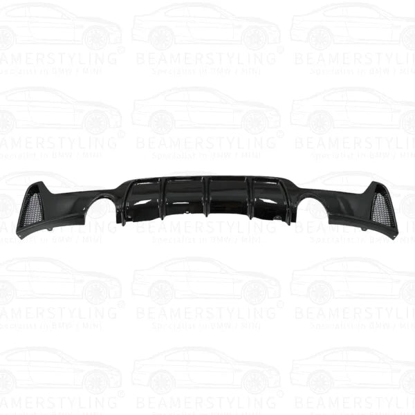 Diffuser - BMW F32 / F33 / F36 - M Performance Look - 435i/440i - Hoogglans Zwart | 13-21