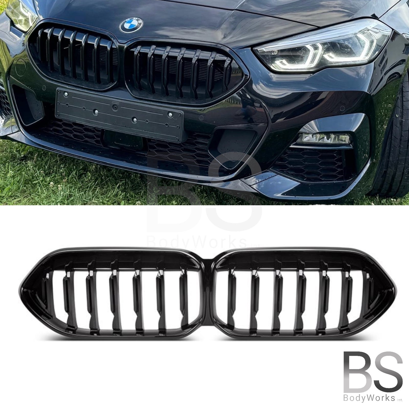 Nieren - BMW 2 Serie F44 Gran Coupé - Hoogglans Zwart | 03/2020-