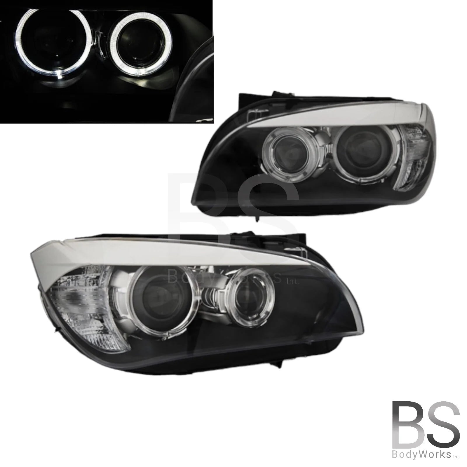 Koplampen H7 - BMW X1 E84 - LED Angel Eyes | 09-12