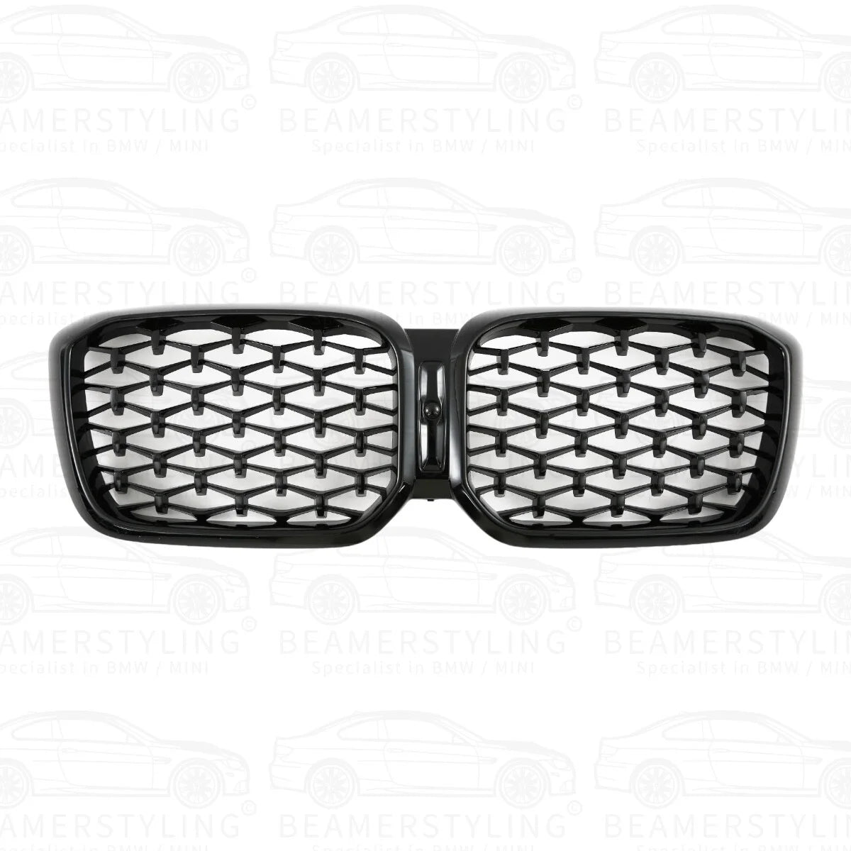 Nieren - BMW X3 G01 LCI / X4 G02 LCI - Diamond - Hoogglans Zwart | 2021-