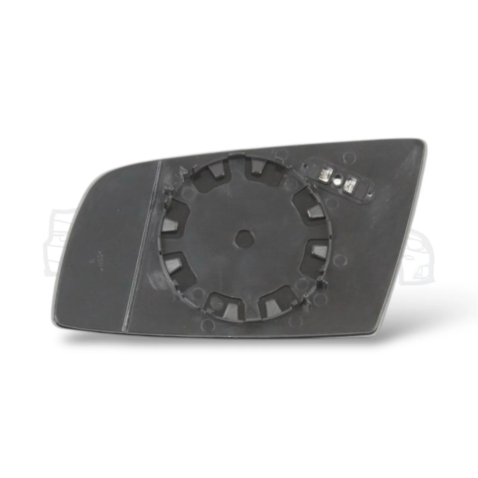 Spiegelglas - BMW E60 / E61 / E63 / E64 - Asferisch - Verwarmbaar - Blauw | 03-10