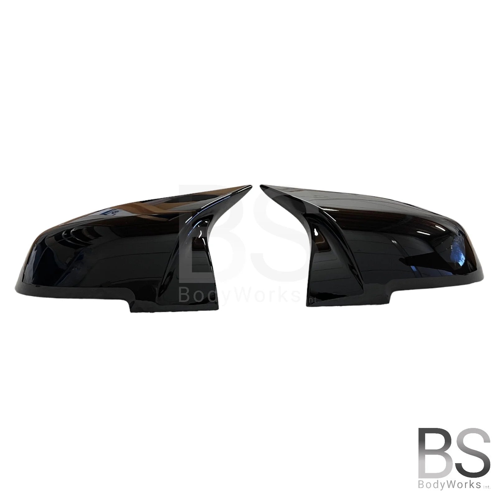 Spiegelkappen - BMW F20 / F21 / F22 / F87 / F23 / F30 / F31 / F32 / F33 / F34 / F36 / I3 / E84 - M Look - Hoogglans Zwart