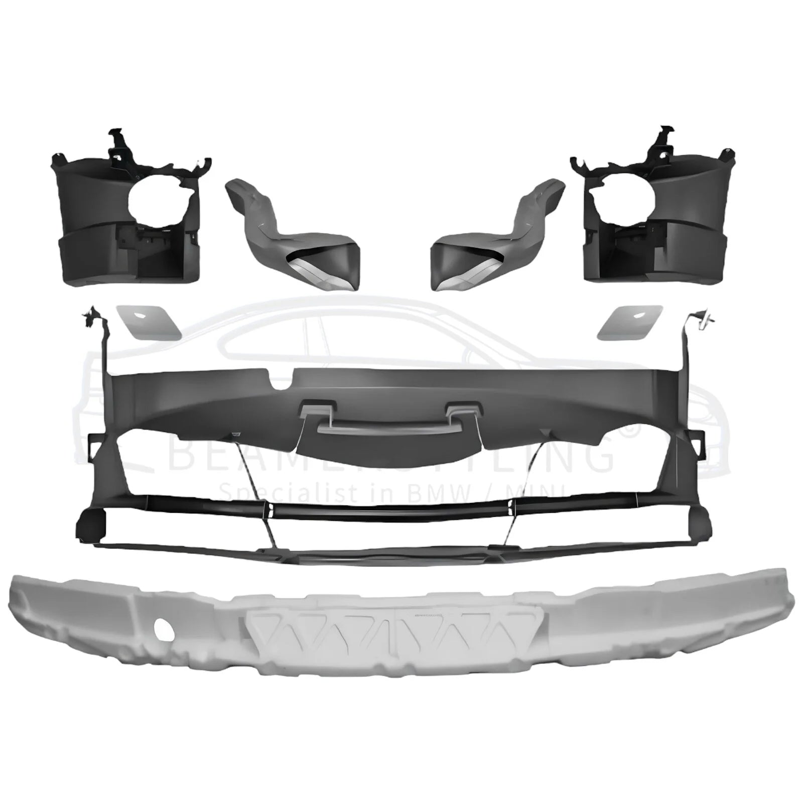 Front Bumper - BMW F30 / F31 - M Package Look - PDC/SRA | 2012-2015