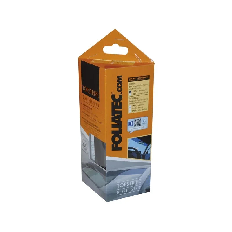 Zonneband - Foliatec - 15x152cm - Topstripe - Zwart getint | 1025