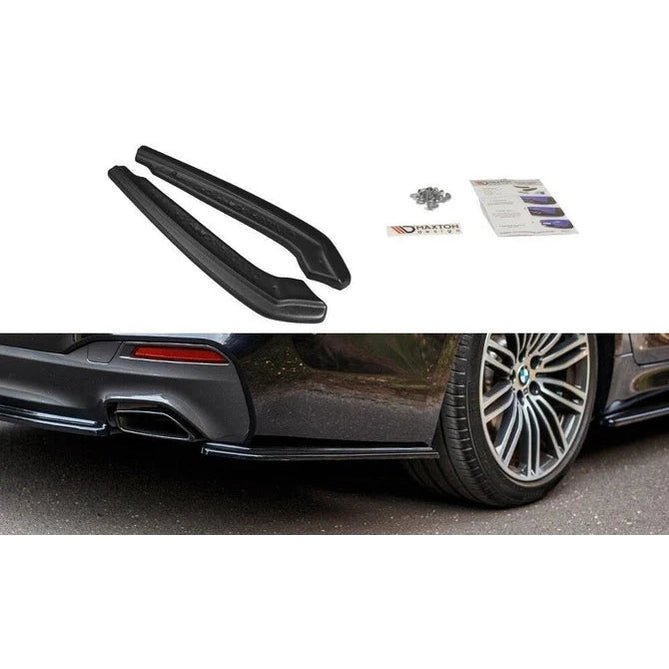 Achterbumper Extensions - BMW G30 Sedan - Maxton Design - Voor M Pakket — Hoogglans Zwart - Beamerstyling.nl