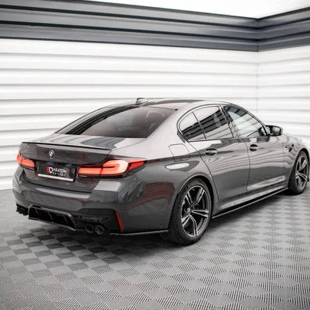Achterbumper Extensions - BMW M5 F90 - Maxton Design — Hoogglans Zwart