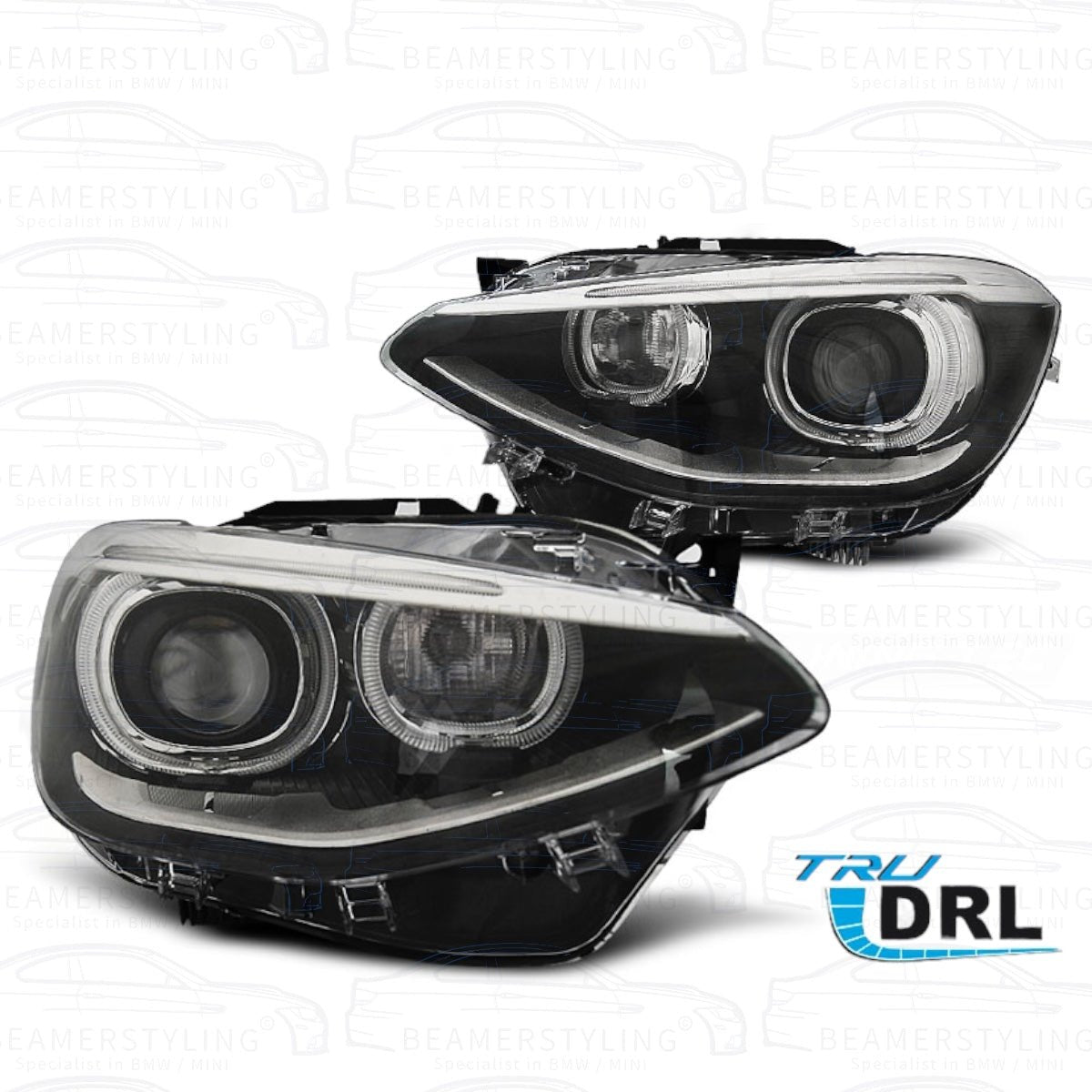 Angel Eyes Koplampen - BMW F20 / F21 - Depo - H7 / H7 | 2011-2015 - Beamerstyling.nl