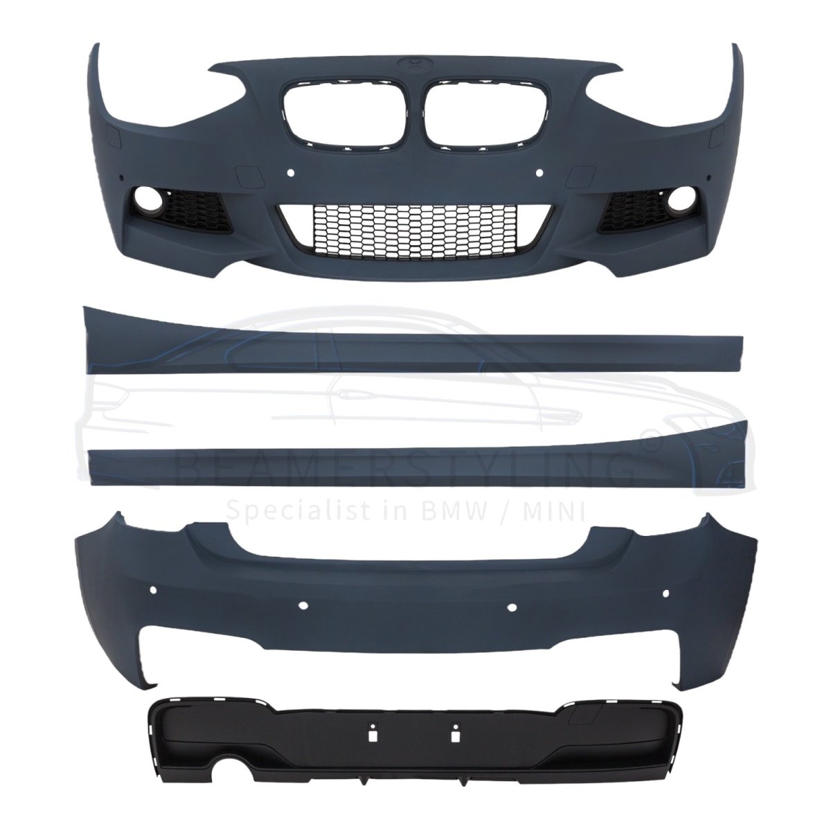Bumper Pakket - BMW 1 Serie F20 - M Pakket Look | 2011-2015 - Beamerstyling.nl