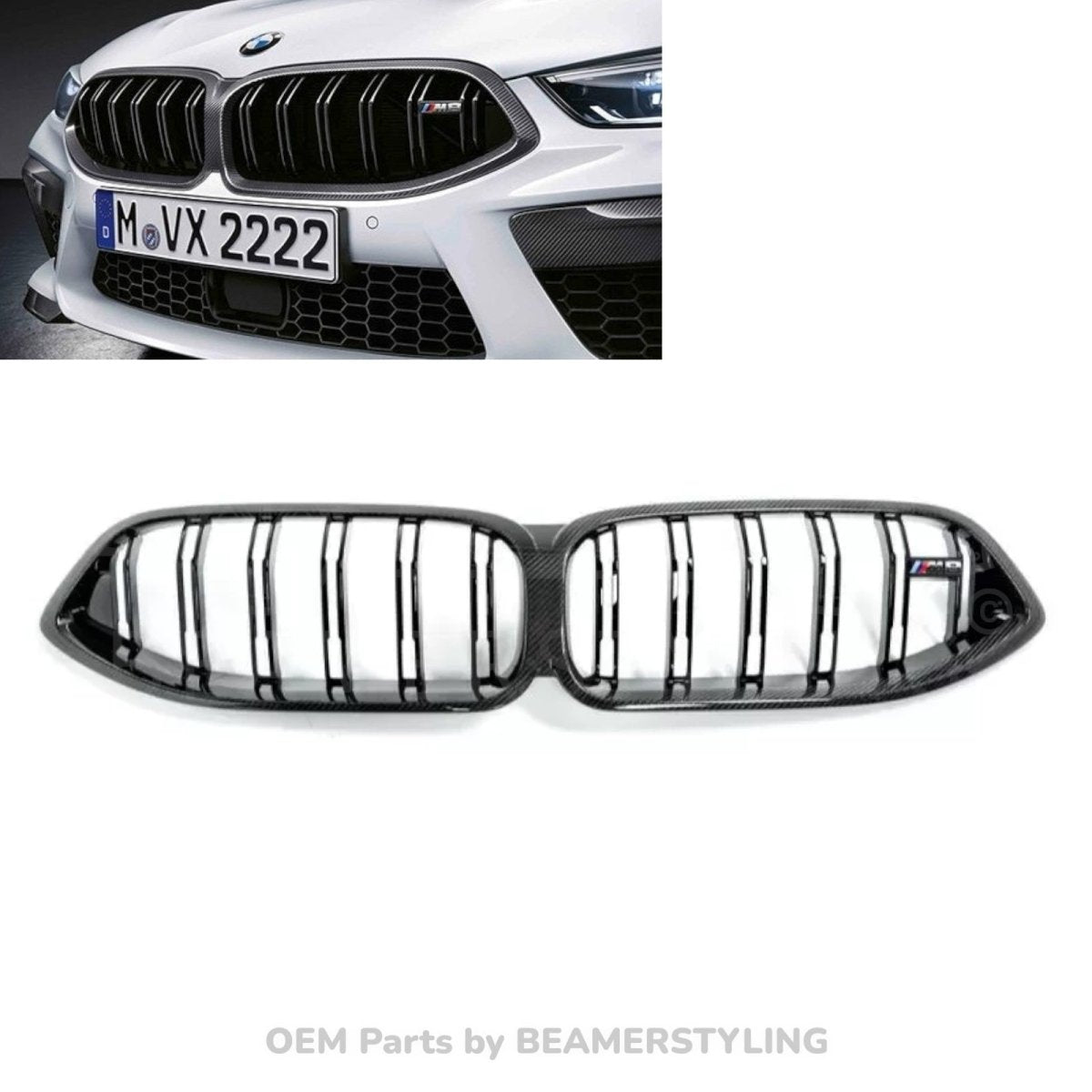 Carbon Nieren - BMW F91 / F92 / F93 M8 - Zonder Pasp - 51712462820 | Origineel BMW - Beamerstyling.nl