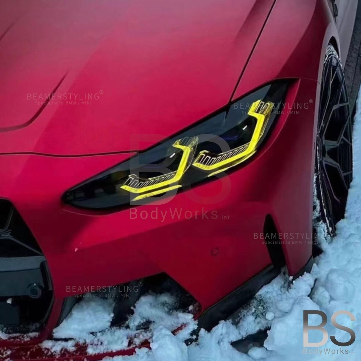 Drl Modules - BMW M3 G80 G81 / M4 G82 G83 - Yellow LED - CSL Style | 20+ - Beamerstyling.nl