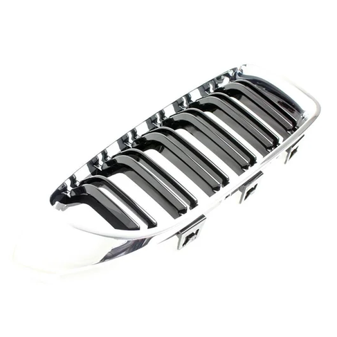 Nieren - BMW F32 / F33 / F36 - Chroom / Zwart - Dubbele Spijlen