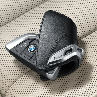 Schlüsseletui – BMW G-Serie – Leder/Edelstahl – Schwarz | Original BMW