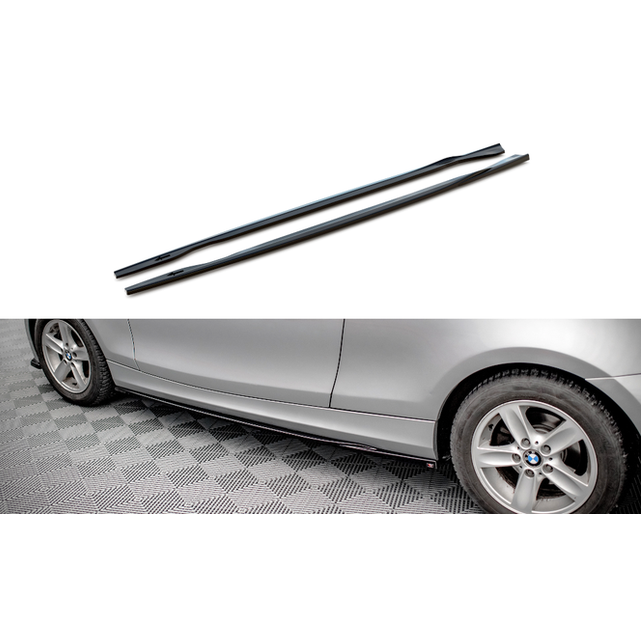 Side Skirt Extensions V2 - BMW E81 / E82 / E88 - Maxton Design | 2007-2012