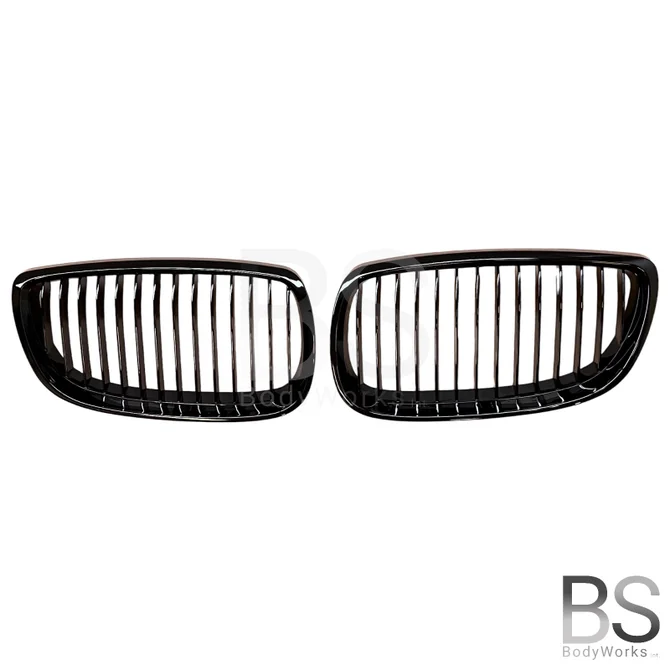 Nieren - BMW E92 / E93 - Hoogglans Zwart | 2006-2010