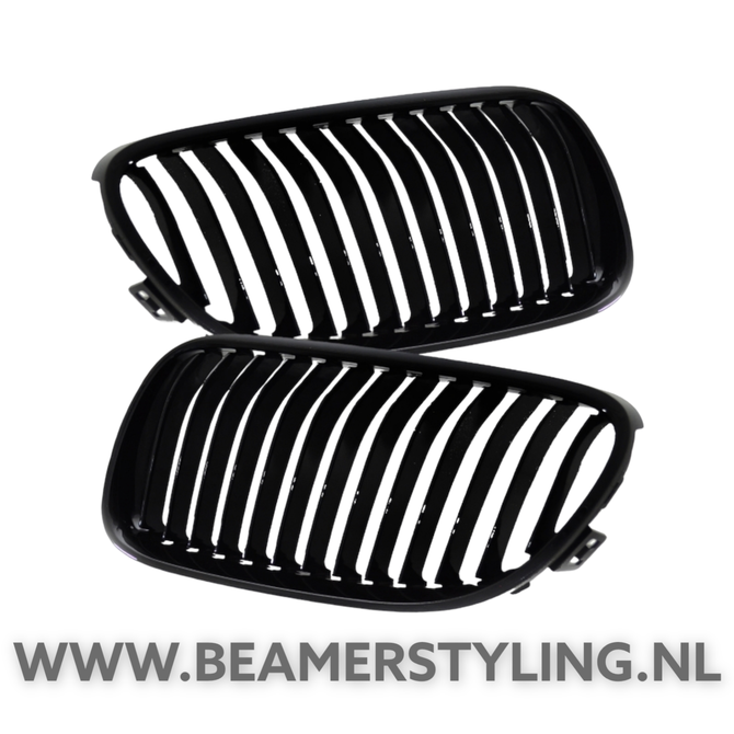 Nieren Set Hoogglans Zwart BMW E92 / E93 2010 - 2013