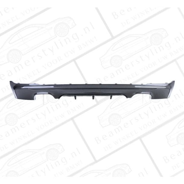 Performance Diffuser Carbon Look BMW F22 / F23 4 Uitlaten