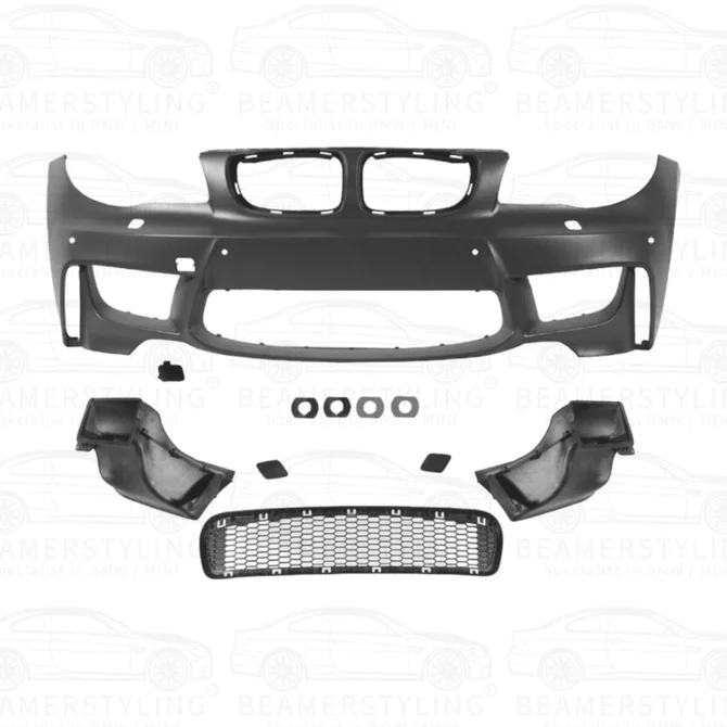 Voorbumper - BMW E81 E82 E87 E88 - 1M Evo Look - Airducts | 2004-2011