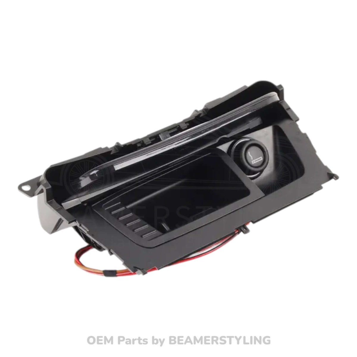 Interieur Lijst - BMW 1 Serie E81/E87LCI/E82/E88 - Asbak + Afdekking Middenconsole - Hoogglans Zwart - Origineel BMW | 51169137623 - Beamerstyling.nl