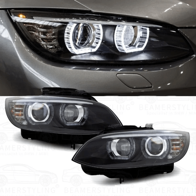 Koplampen D1S - BMW E92 / E93 - 3D LED Angel Eyes | 2007-2010 — Zonder Afs-Systeem - Beamerstyling.nl