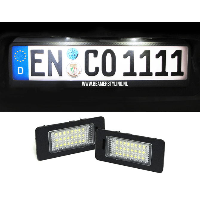 LED Kenteken Verlichting - BMW E82 / E88 - 6000K Wit LED - Beamerstyling.nl
