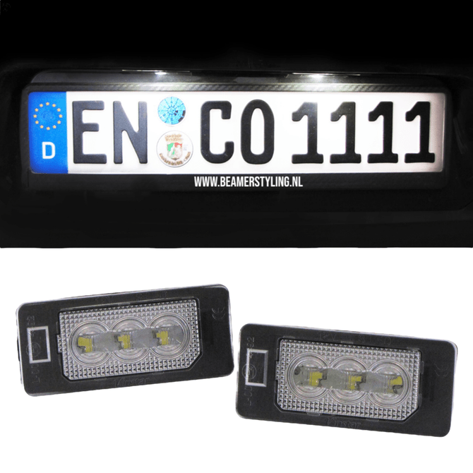 LED Kenteken Verlichting - BMW E88 Cabrio - High Power 6000K Wit LED - Beamerstyling.nl