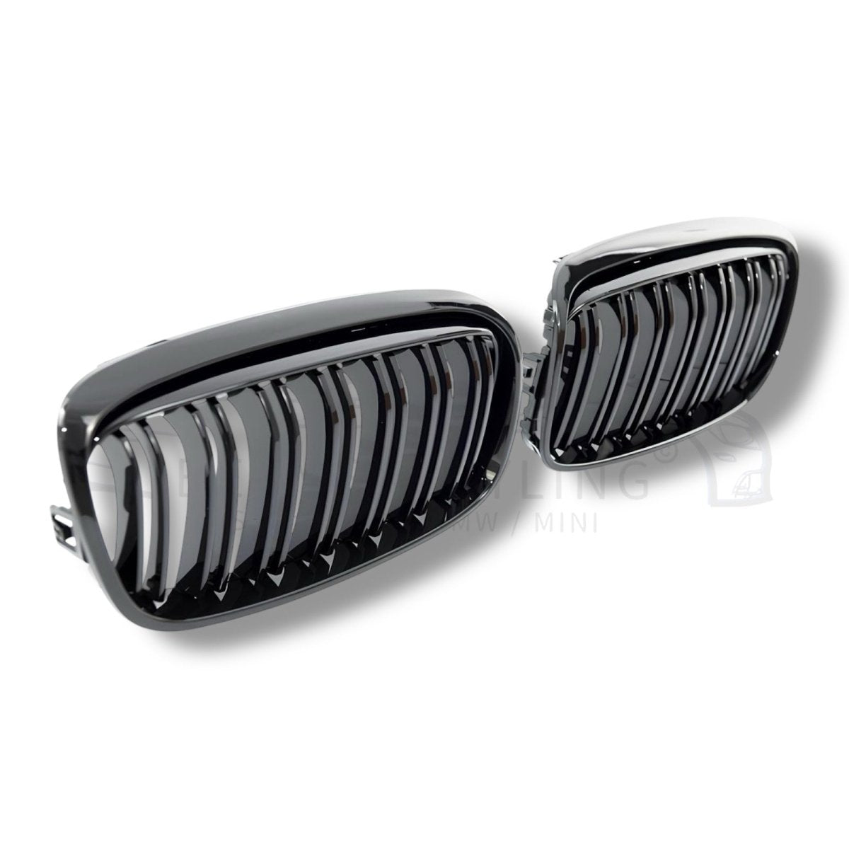 Nieren - BMW 2 Serie F45 / F46 - M Look - Hoogglans Zwart | 14 - 18 - Beamerstyling.nl