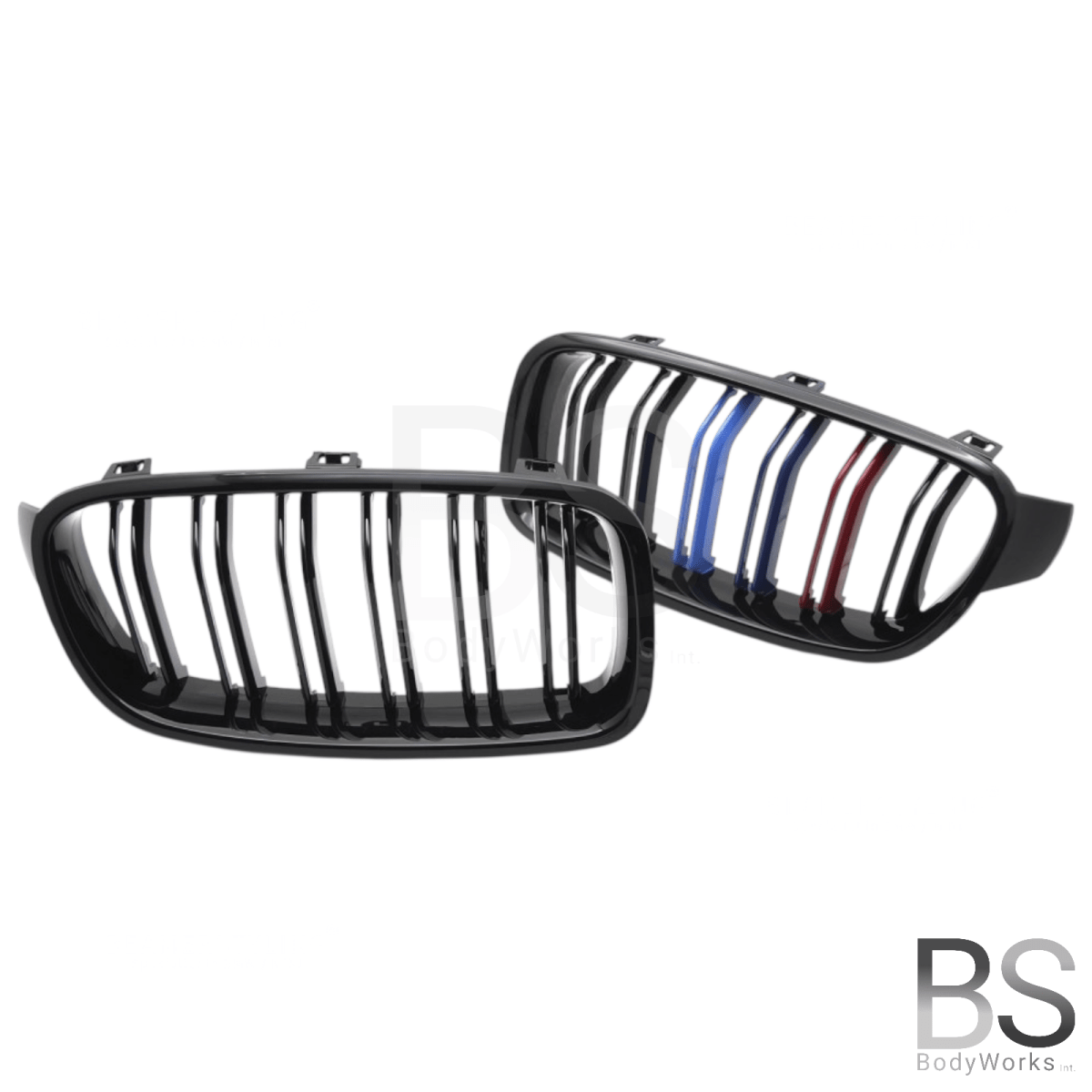 Nieren - BMW F30 / F31 - M Kleuren - Hoogglans Zwart | 2012 - 2019 - Beamerstyling.nl