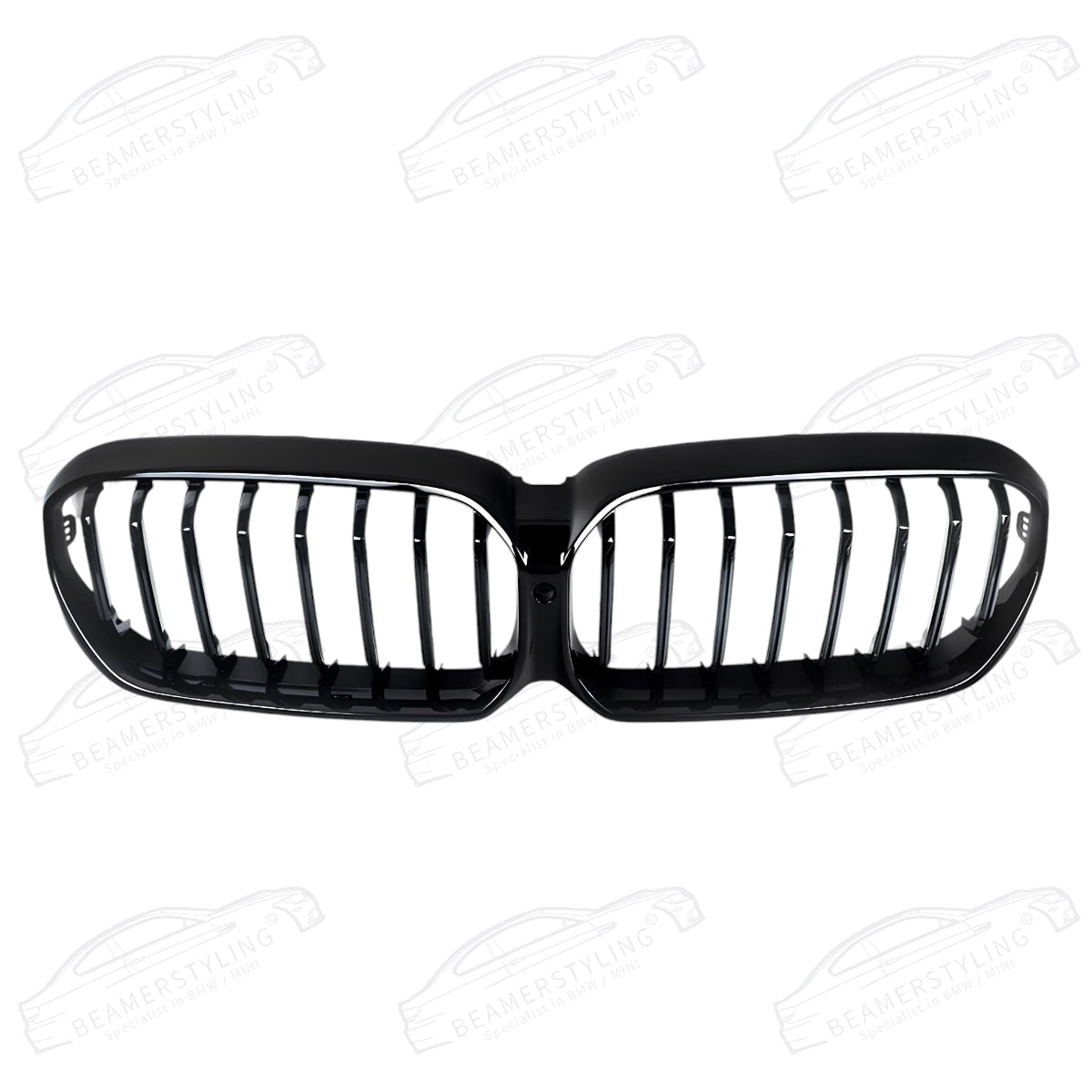 Nieren - BMW G30 / G31 LCI - Hoogglans Zwart | Zonder Camera - Beamerstyling.nl