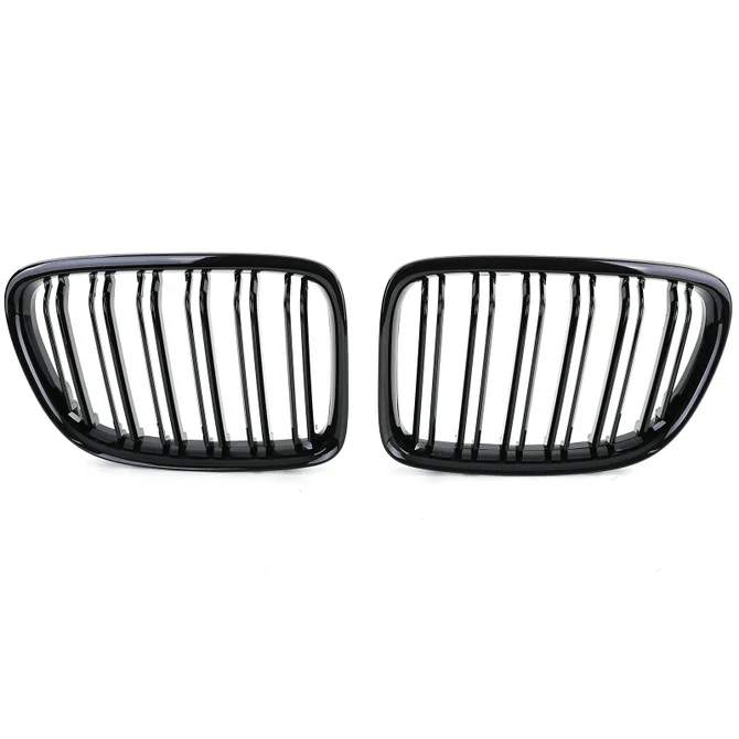 Nieren - BMW X1 E84 - Hoogglans Zwart - Dubbele Spijlen | 09 - 15 - Beamerstyling.nl