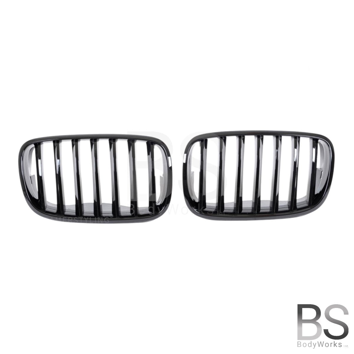 Nieren - BMW X5 E70 / X6 E71 - Mp Look - Hoogglans Zwart | 2006 - 2014 - Beamerstyling.nl