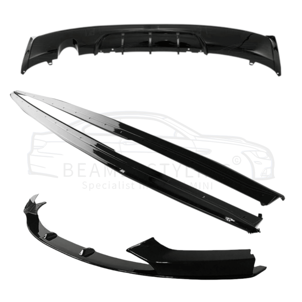 Performance Pakket - BMW 2 Serie F22 / F23 - 1 Links - Hoogglans Zwart | 14 - 21 - Beamerstyling.nl