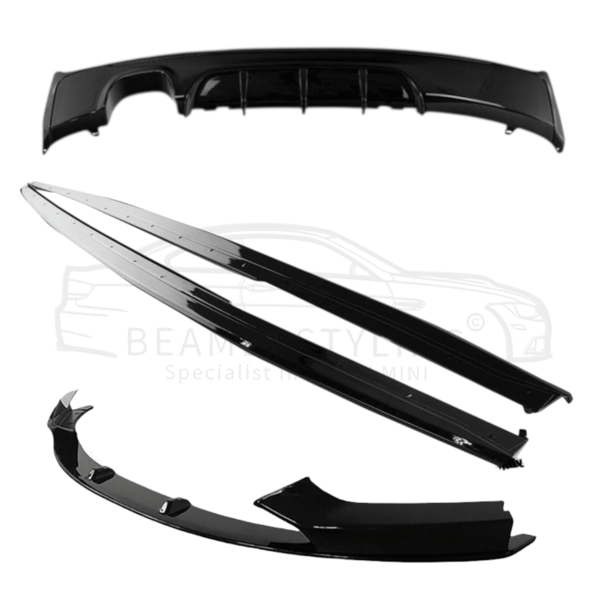 Performance Pakket - BMW 2 Serie F22 / F23 - 2 Links - Hoogglans Zwart | 14 - 21 - Beamerstyling.nl