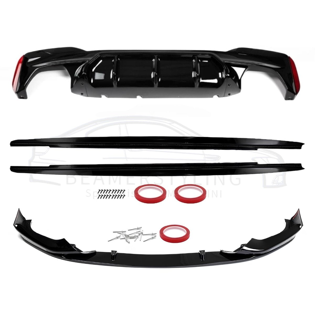 Performance Pakket V1 - BMW 5 Serie G30 / G31 - Hoogglans Zwart | 17 - 20 - Beamerstyling.nl