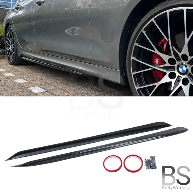 Side Skirt Extensions - BMW Serie G20 / G21 - Hoogglans Zwart | 2019 - 2022 - Beamerstyling.nl