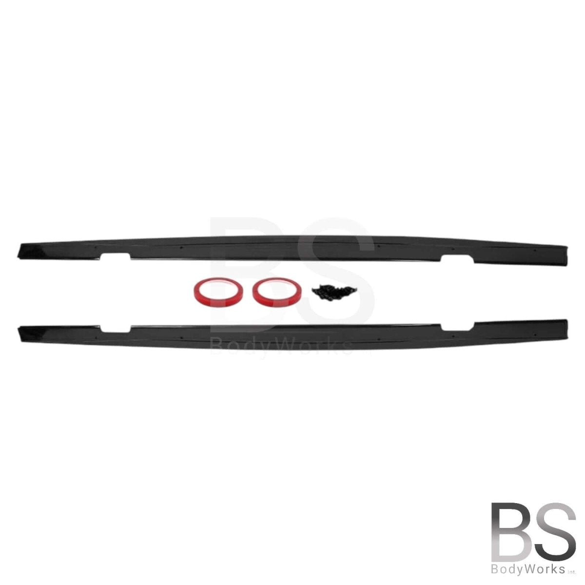 Side Skirts Extensions - BMW E90 / E91 - M Pakket - Hoogglans Zwart | 05 - 13 - Beamerstyling.nl