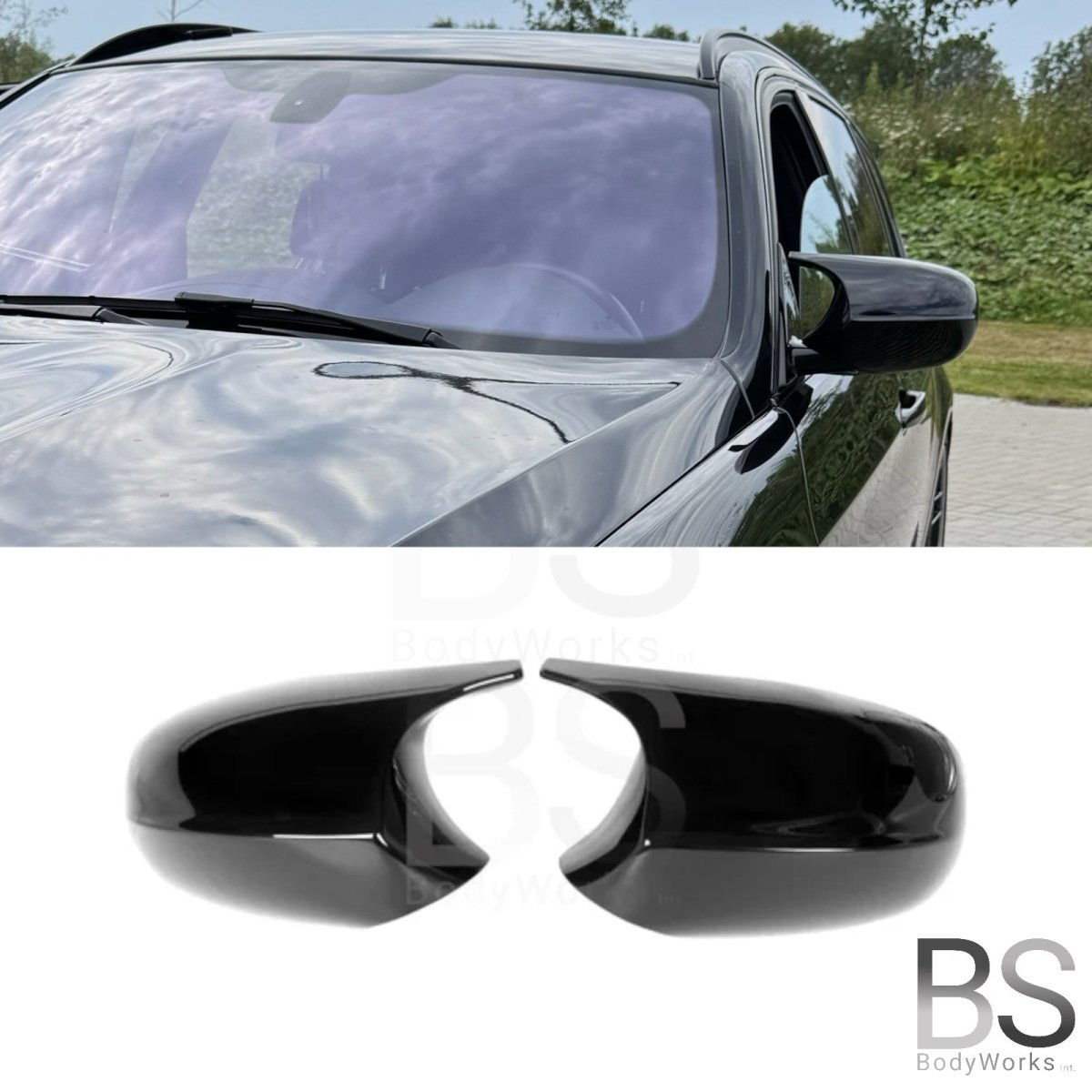 Spiegelkappen - BMW E81 / E87 - M Look - Hoogglans Zwart | 2007 - 2012 - Beamerstyling.nl