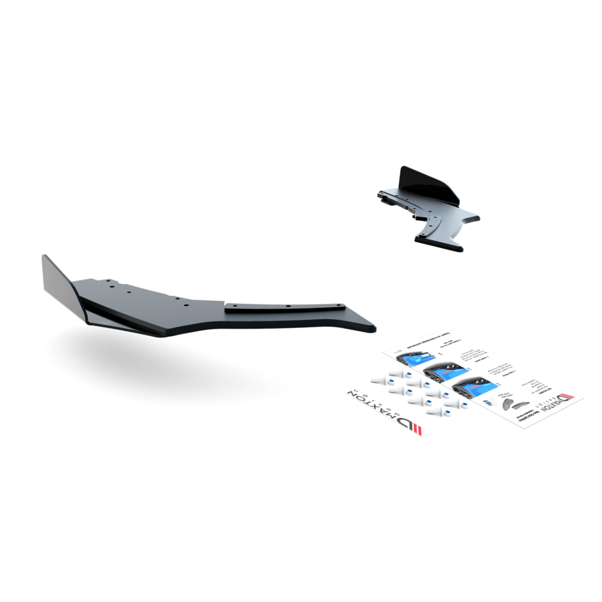 Street Pro Achterbumper Splitters V3 + Vinnen - BMW F20LCI / F21LCI - M Pakket - Maxton Design | 2015 - 2019 - Beamerstyling.nl